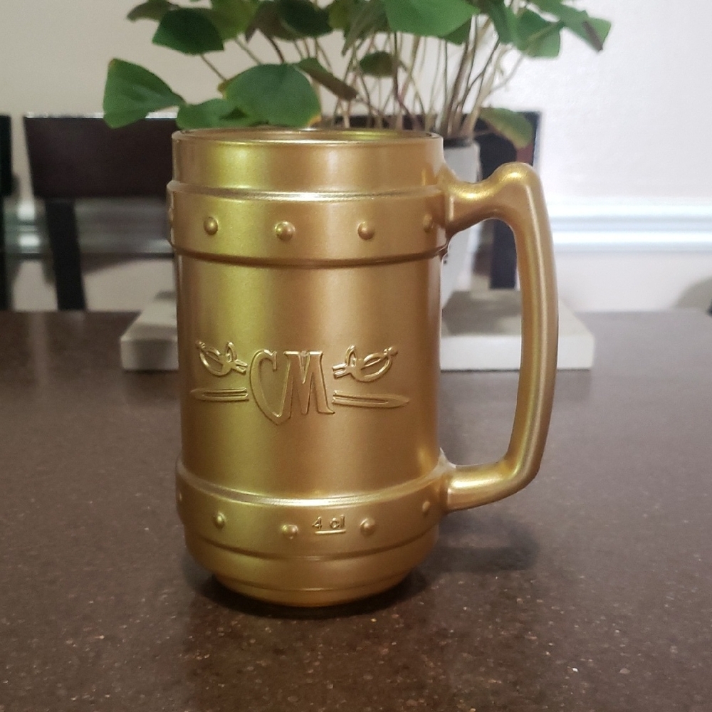 Captain Morgan Gold Tone Embossed Heavy Rum 5" Mug (SKU: 108MI)